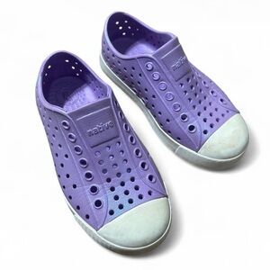 Native Shoes Jefferson Iridescent Purple Size 10 C10 Kids Girls Play Water Bling